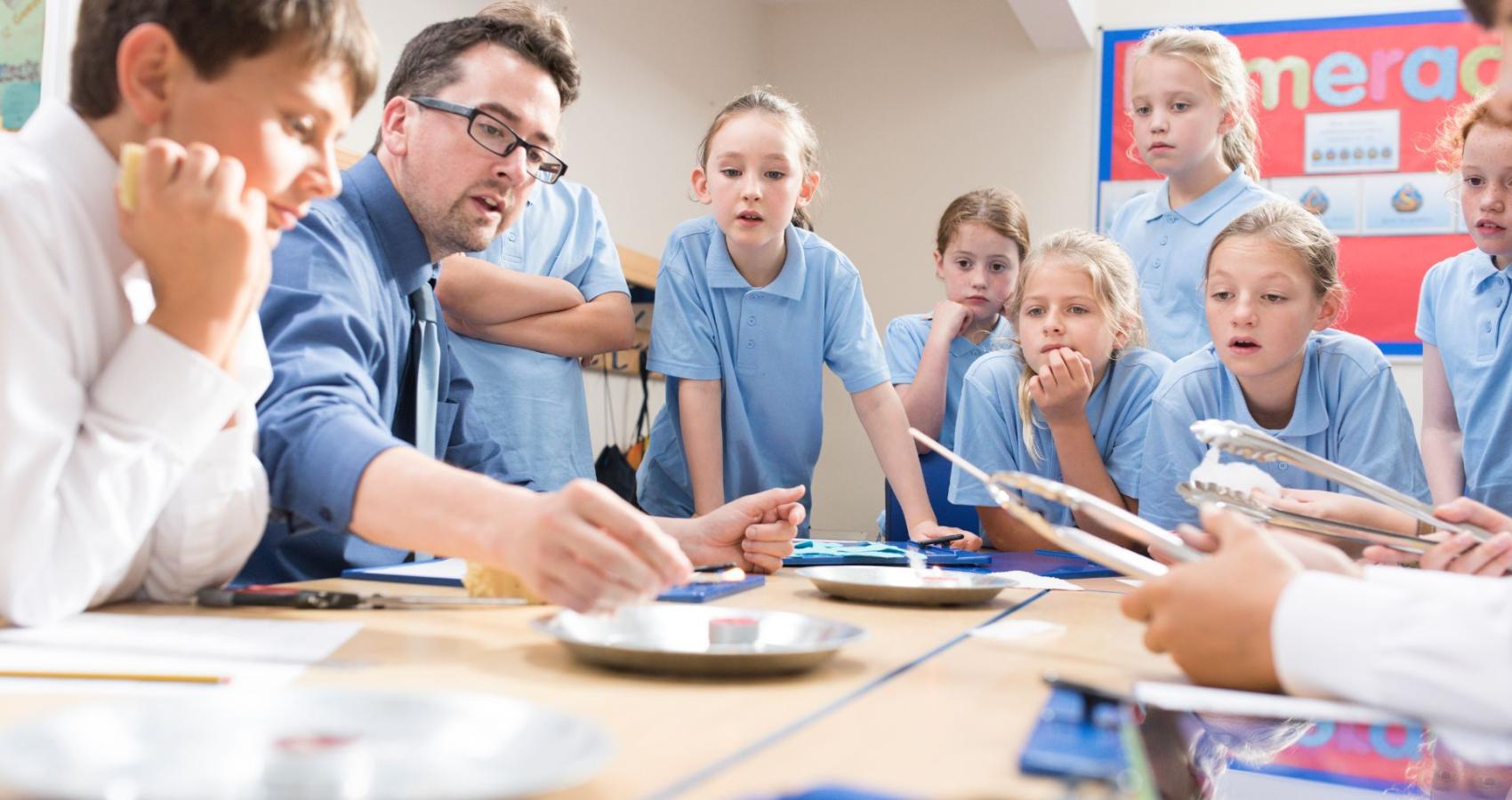 Educational psychologist working with a child