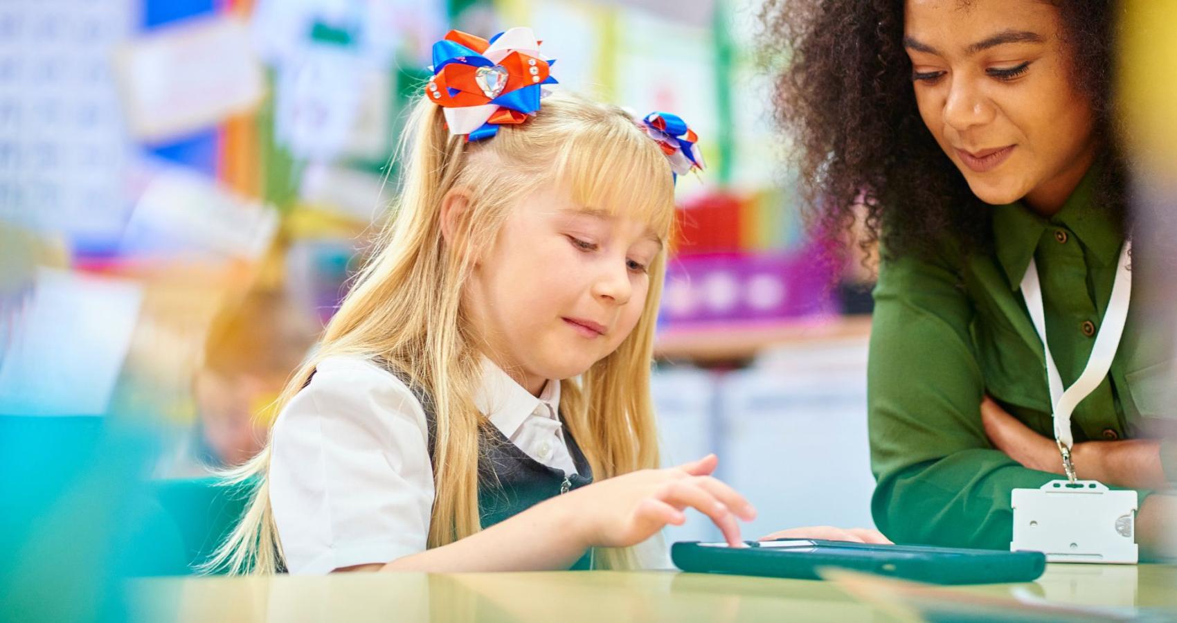 Educational psychologist working with a child