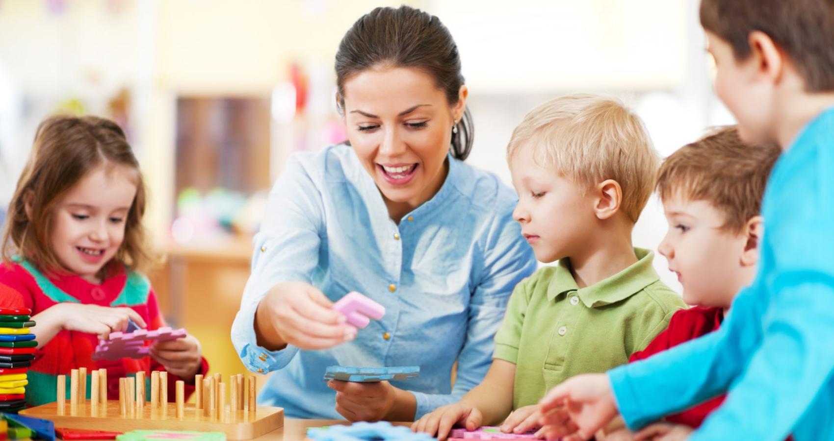 Educational psychologist working with a child