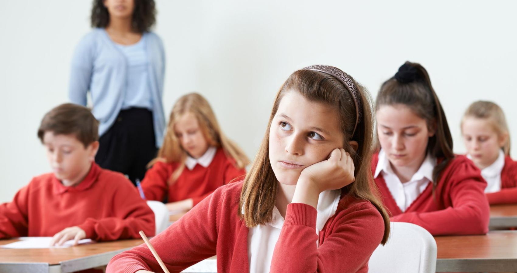 Educational psychologist working with a child