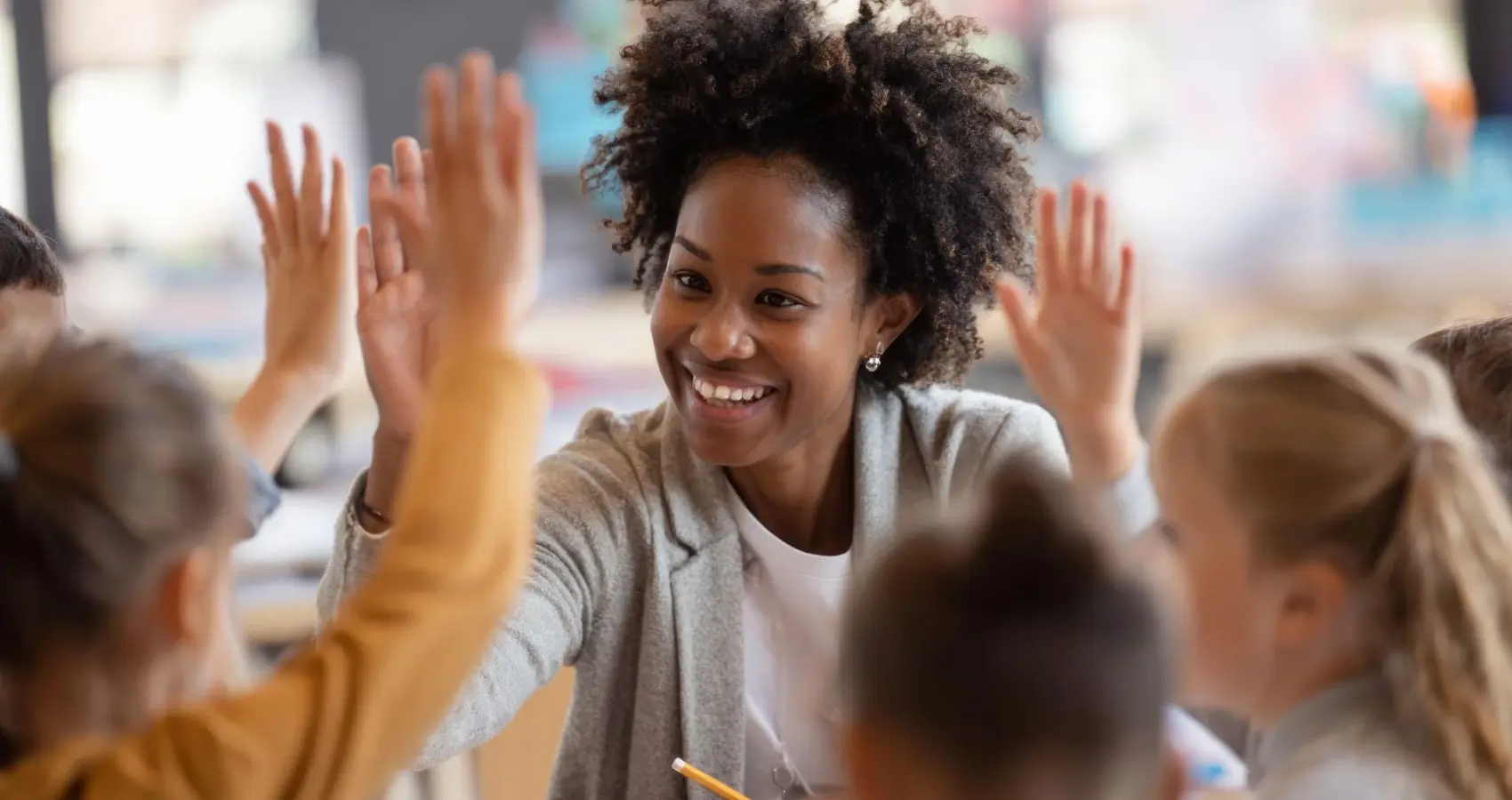 Educational psychologist working with a child