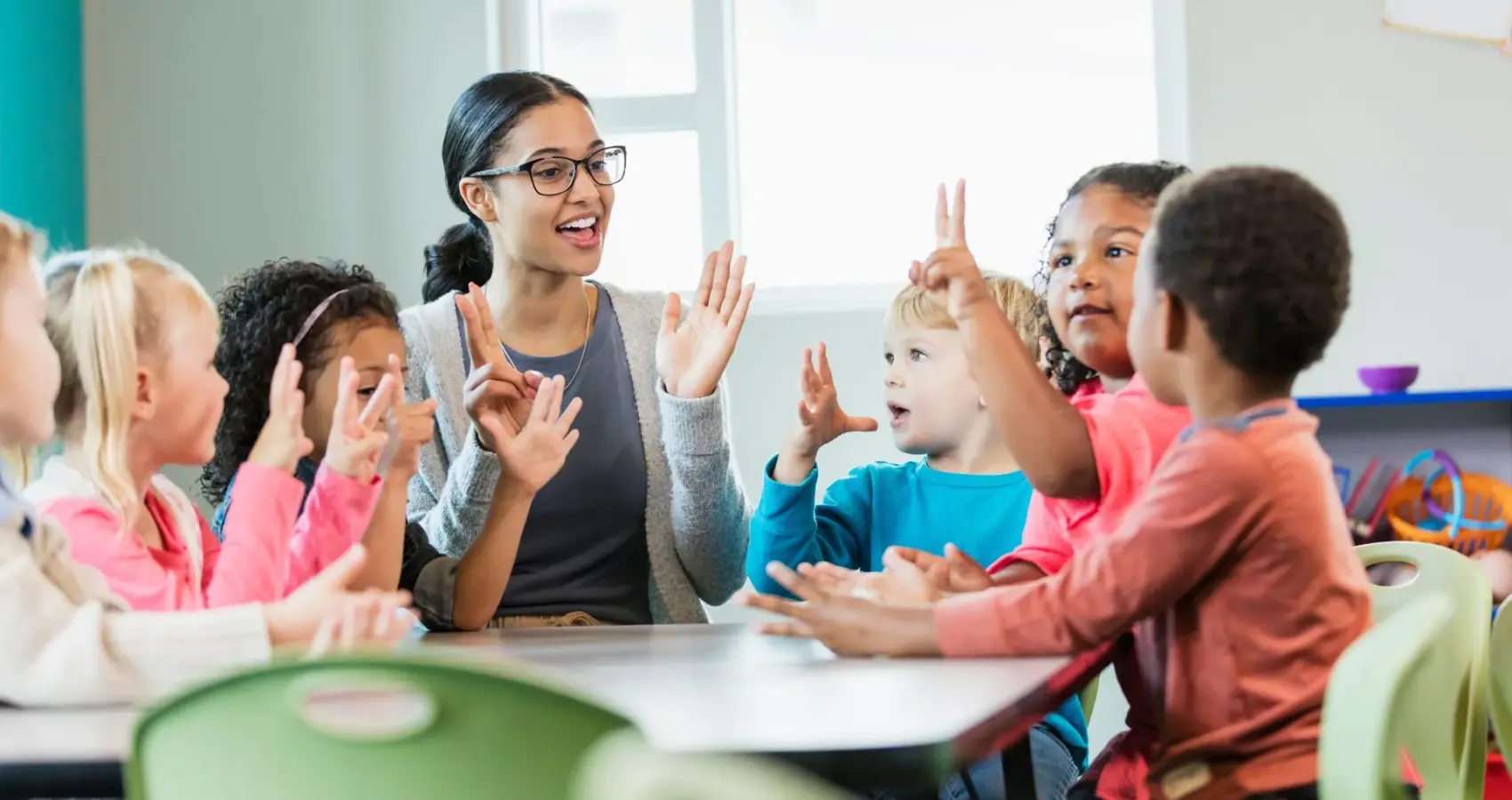 Educational psychologist working with a child