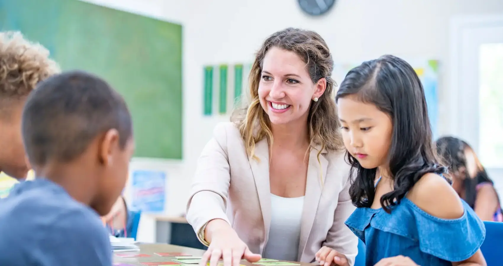 Educational psychologist working with a child
