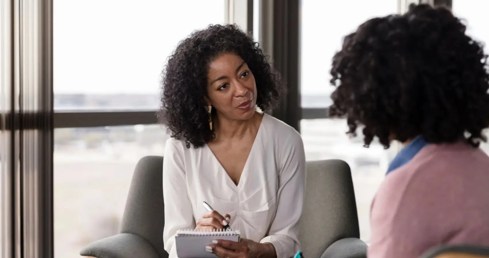 Educational psychologist working with a child