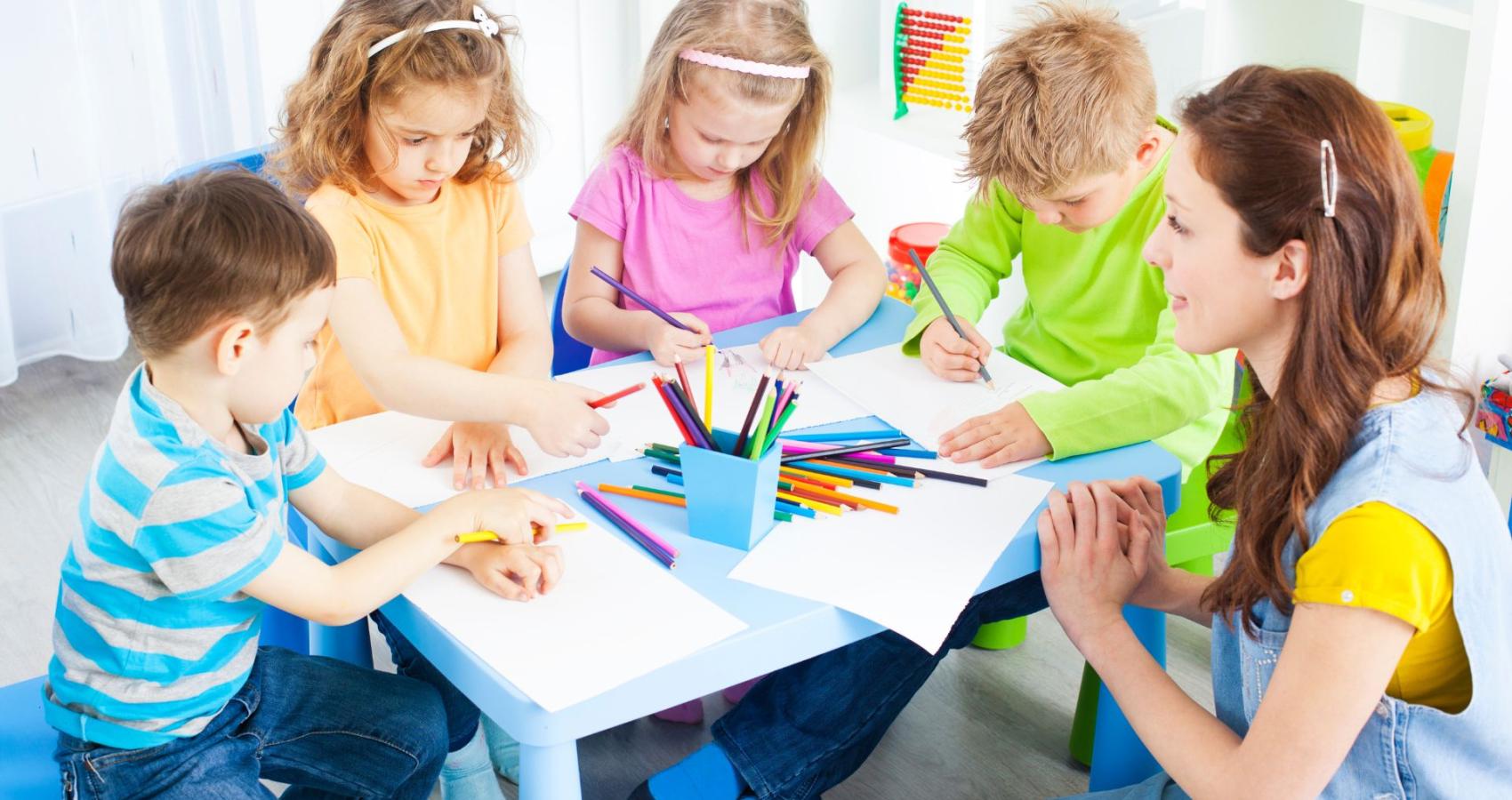 Educational psychologist working with a child