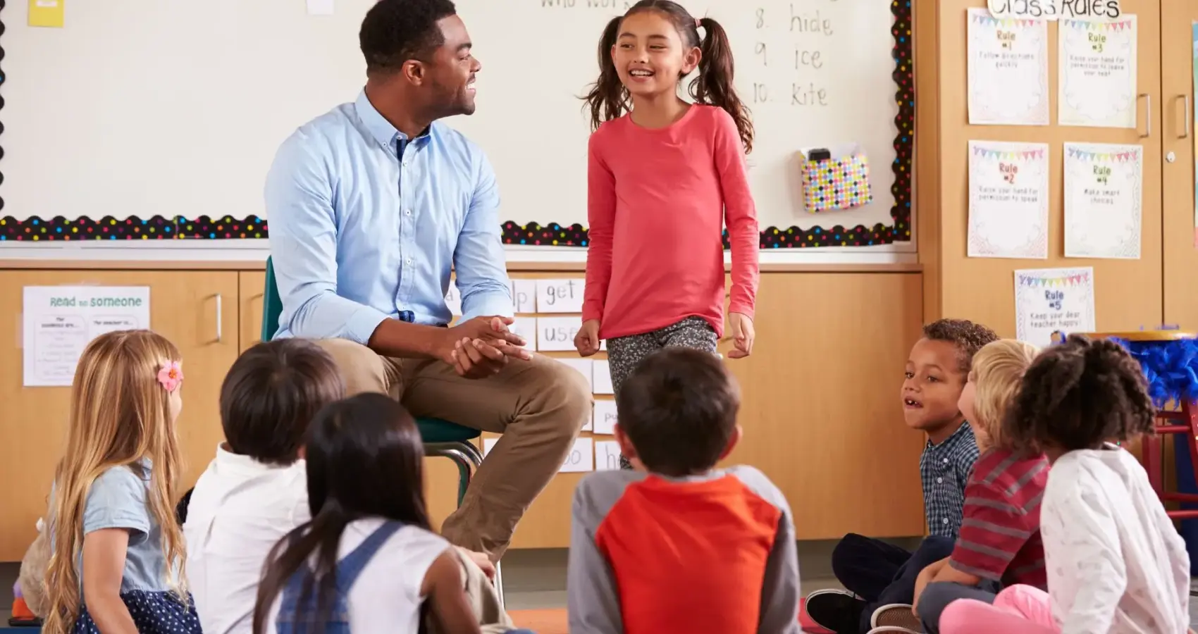 Educational psychologist working with a child