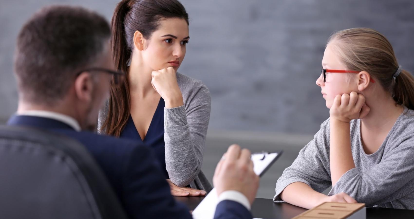 Educational psychologist working with a child