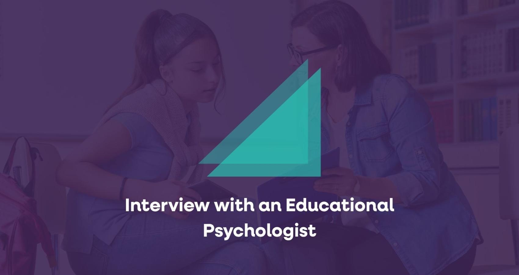 Educational psychologist working with a child