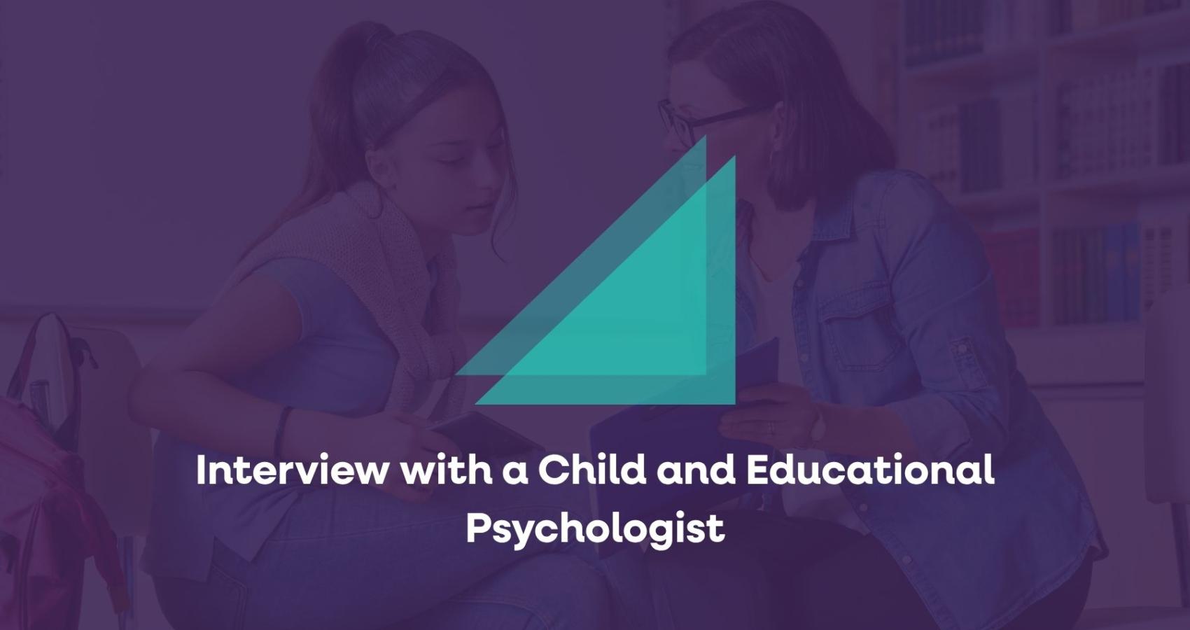 Educational psychologist working with a child