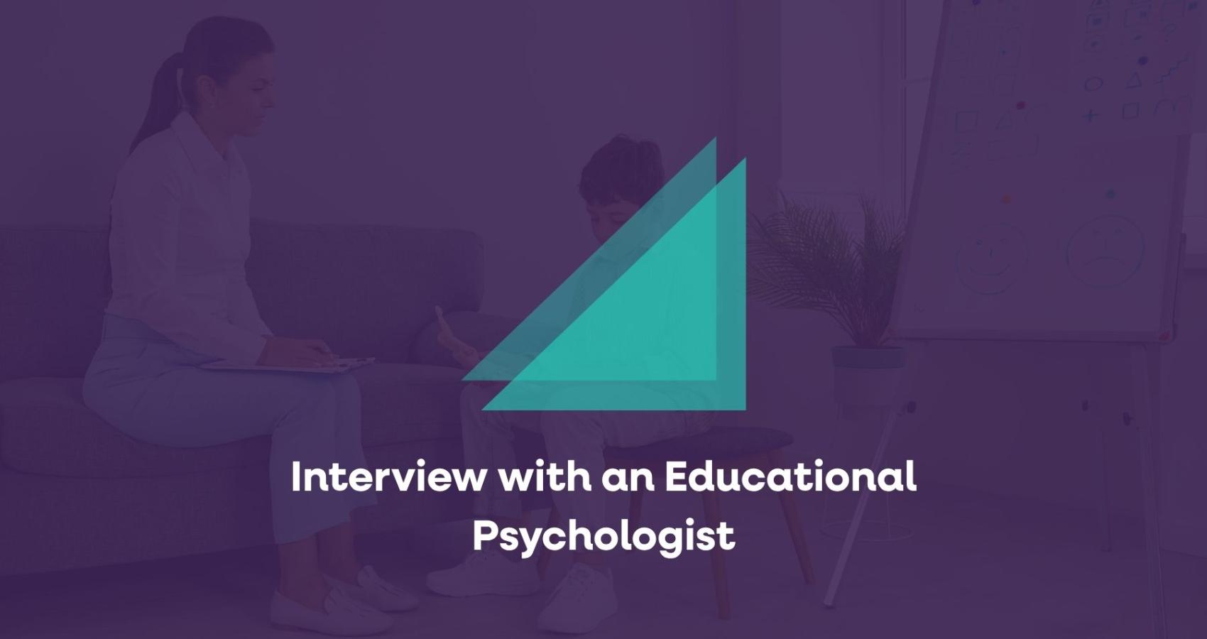 Educational psychologist working with a child