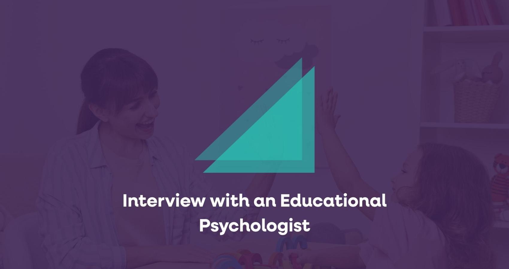 Educational psychologist working with a child