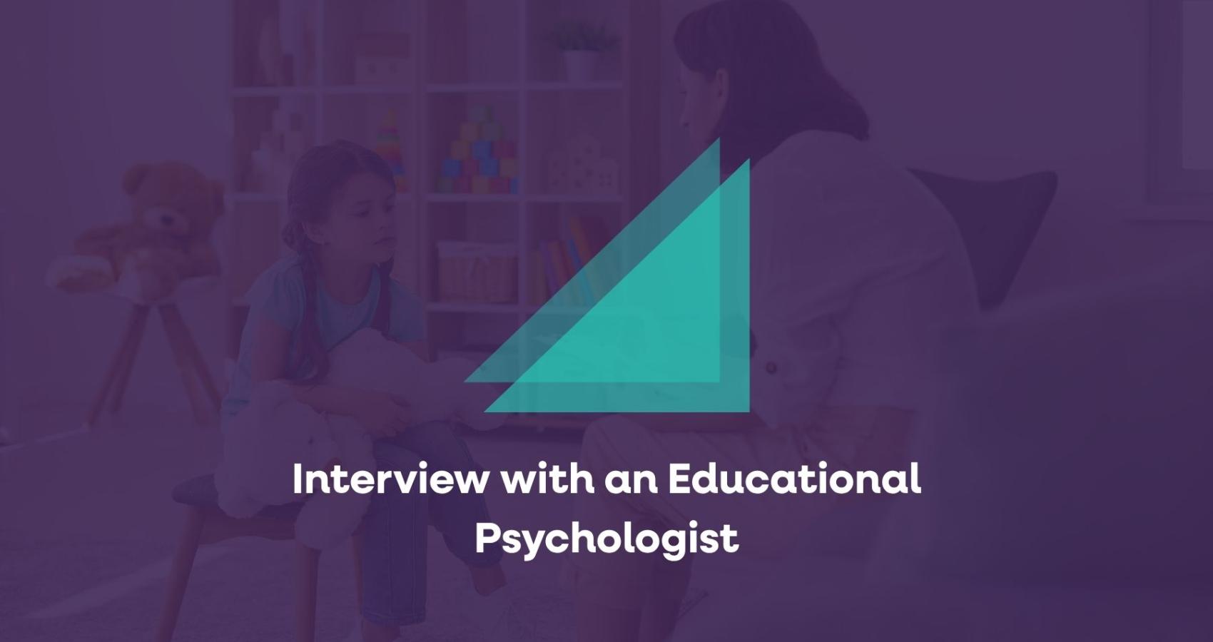 Educational psychologist working with a child