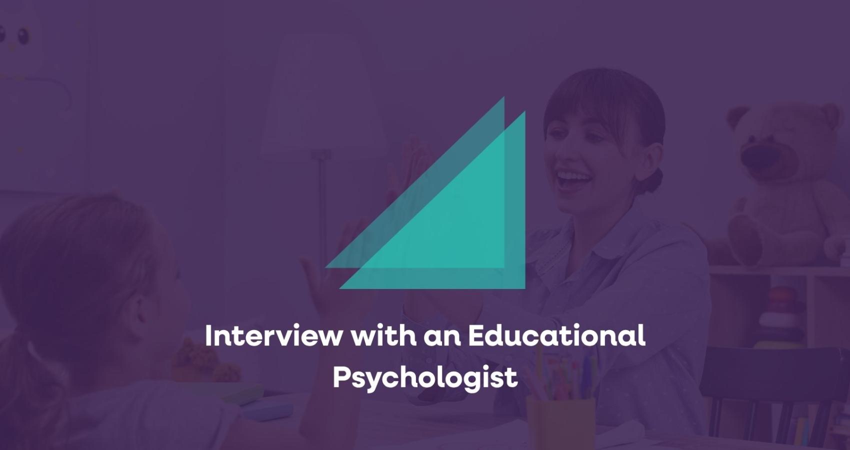 Educational psychologist working with a child