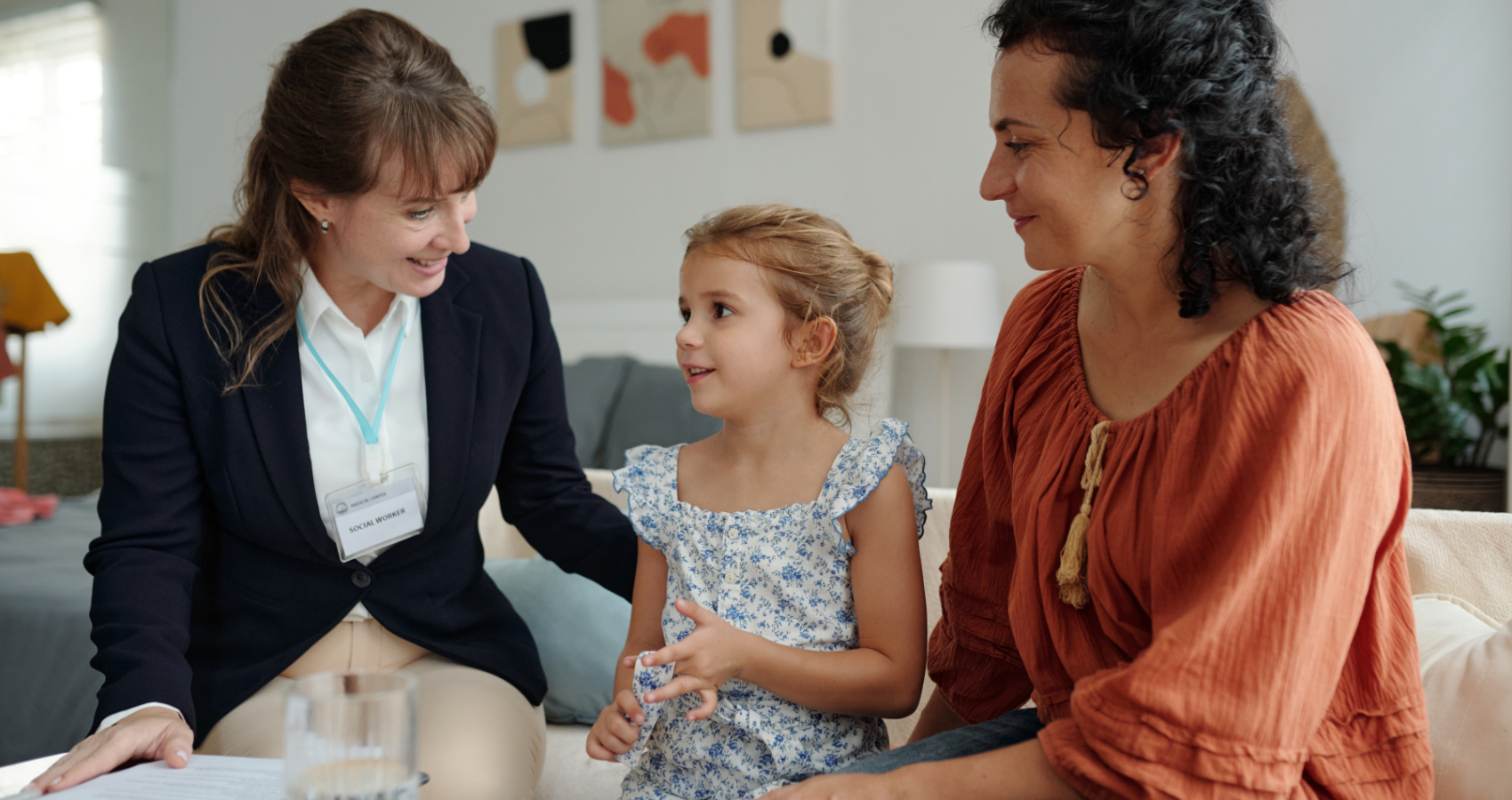 Educational psychologist working with a child