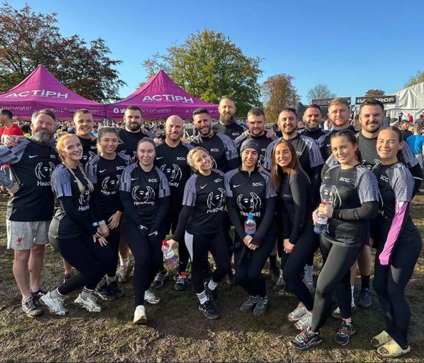 Spencer Clarke Group team photo at Tough Mudder