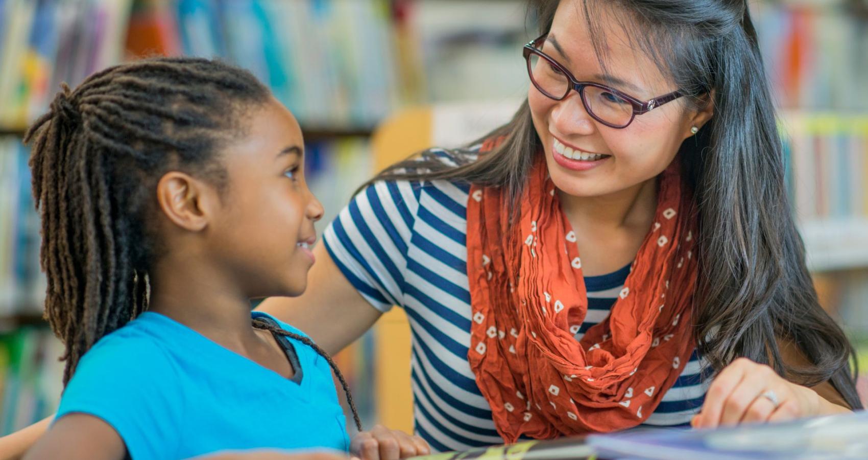 Educational psychologist working with a child