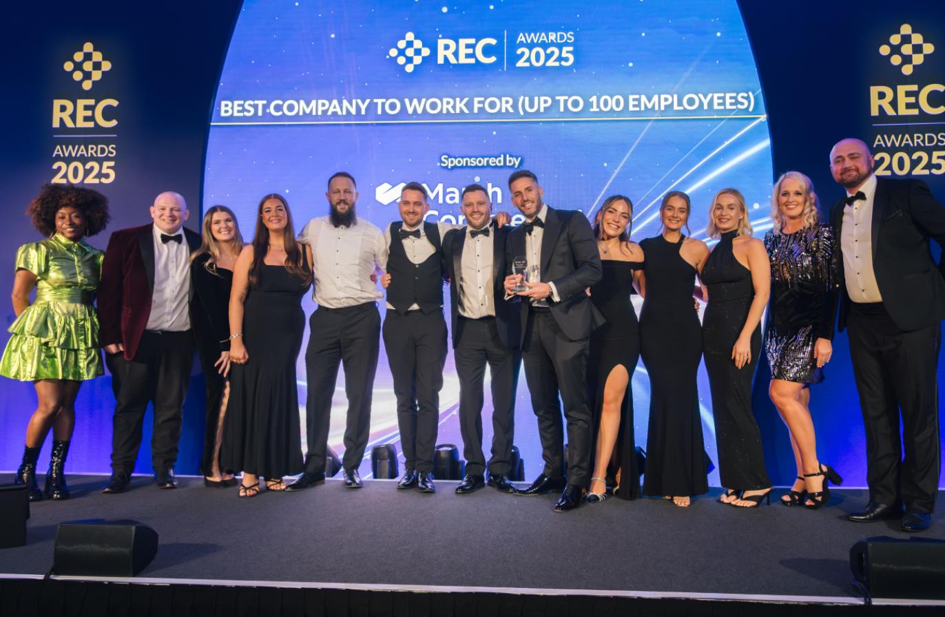 Spencer Clarke Group on stage at the 2025 REC Awards