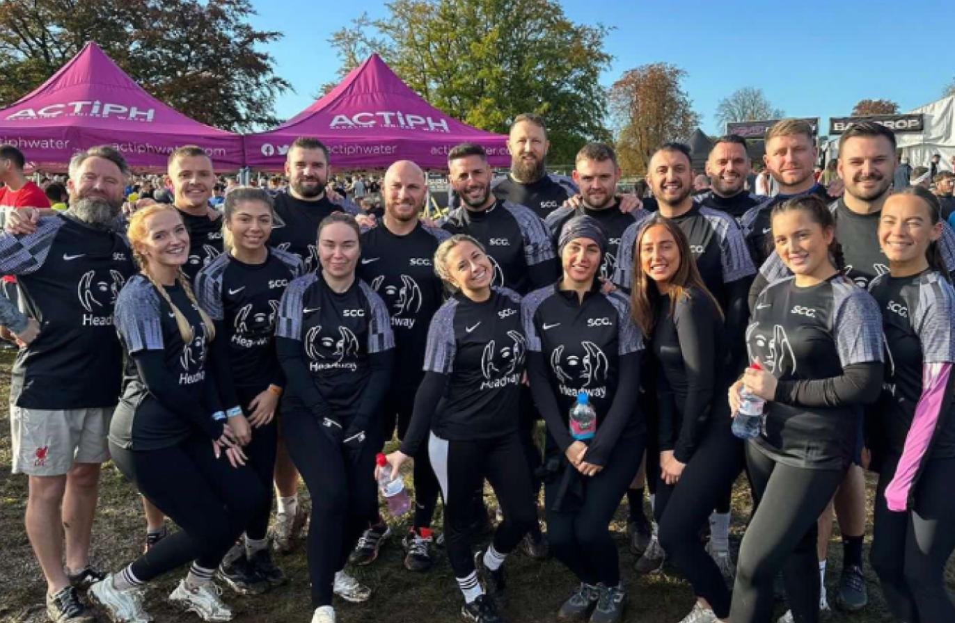 Spencer Clarke Group team photo at Tough Mudder