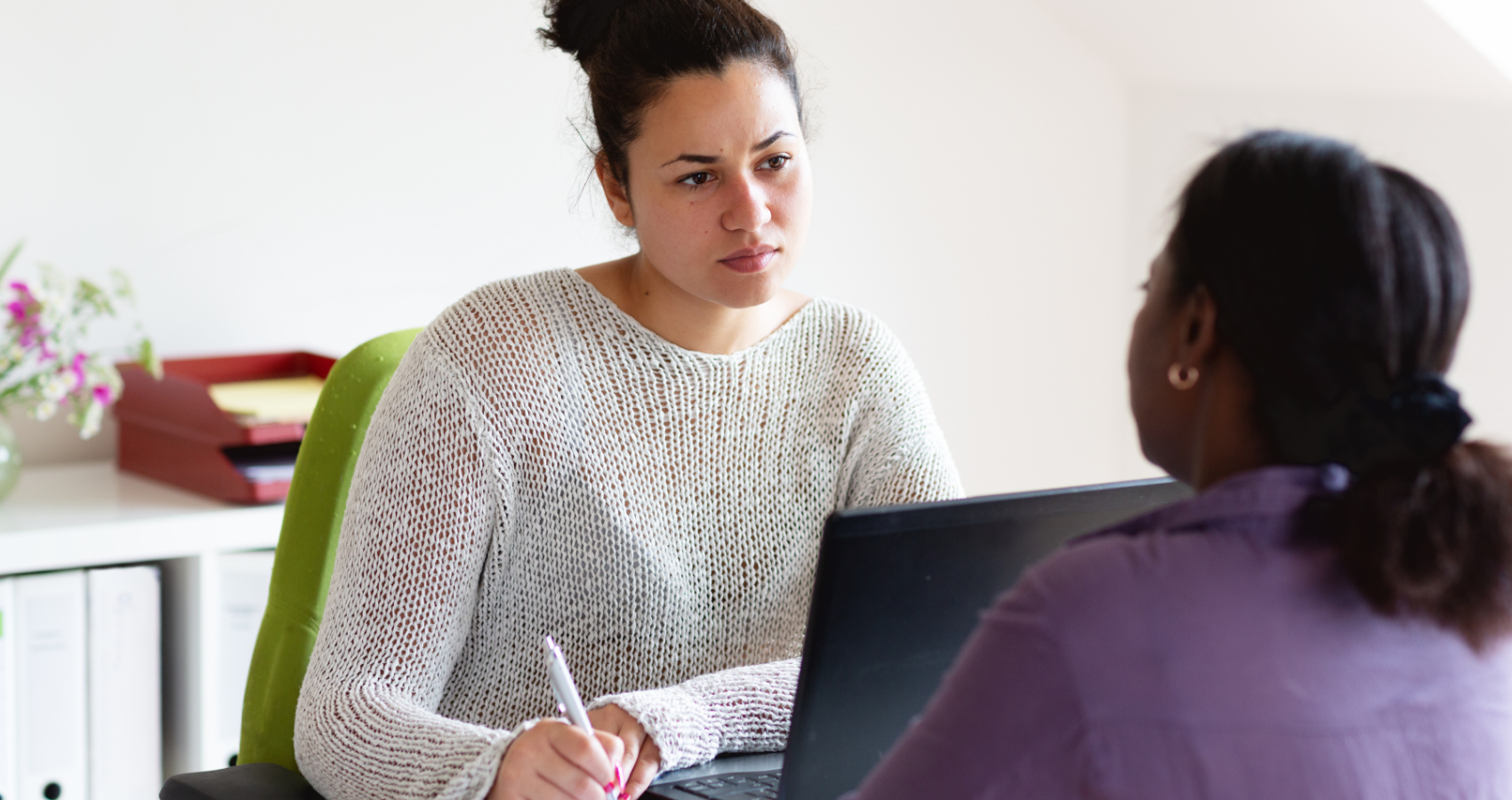 Educational psychologist working with a child