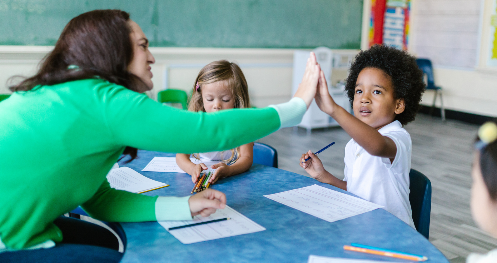 Educational psychologist working with a child