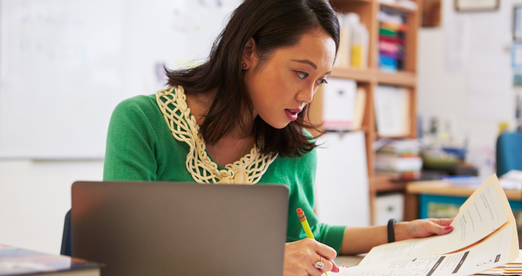 Educational psychologist working with a child