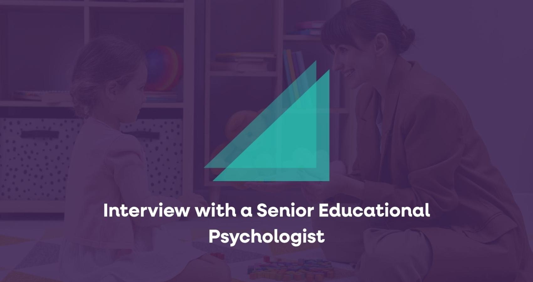 Educational psychologist working with a child