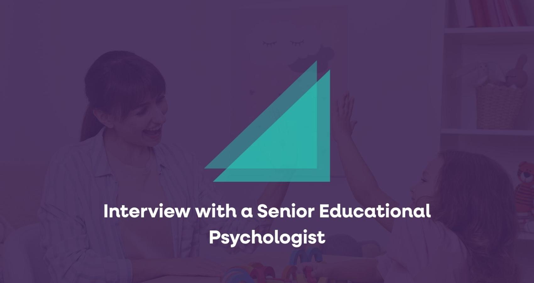 Educational psychologist working with a child