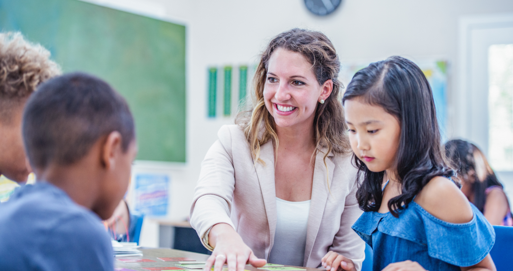 Educational psychologist working with a child