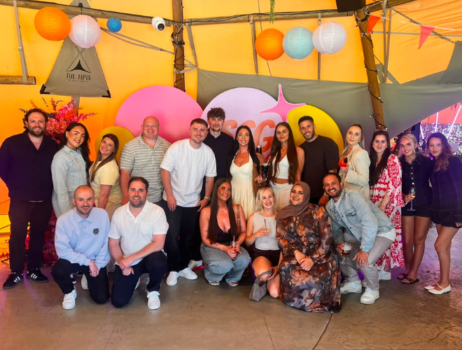 Spencer Clarke Group employees at their summer party
