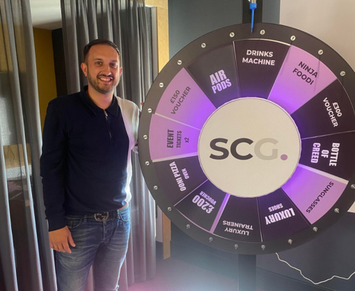 Matt Byrne-Fraser with the SCG wheel